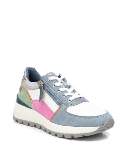 Zapatilla mujer casual con cremallera - REFRESH 172446 - jeans