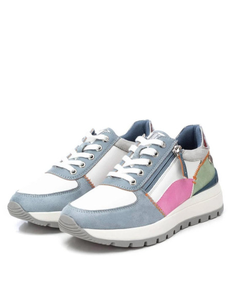 Zapatilla mujer casual con cremallera - REFRESH 172446 - jeans