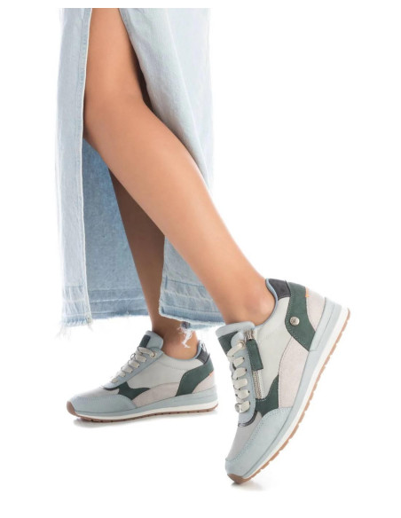 Zapatilla mujer casual con cremallera - REFRESH 172630 - azul