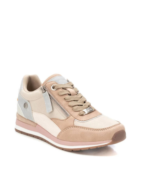Zapatilla mujer casual con cremallera - REFRESH 171503 - beig