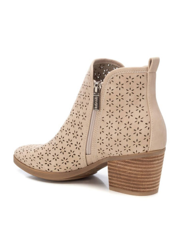Botin de mujer con cremallera y tacón campero - REFRESH 172784 - hielo