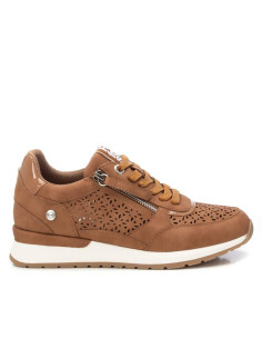 Zapatilla troquelada cremallera lateral - REFRESH 172789 - camel