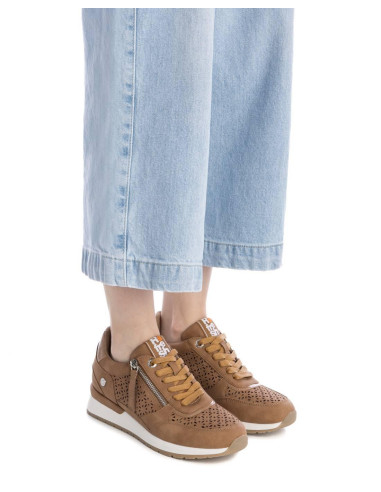 Zapatilla troquelada cremallera lateral - REFRESH 172789 - camel