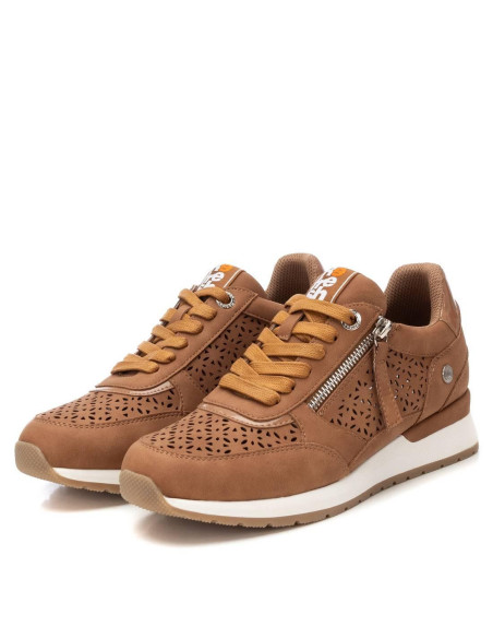 Zapatilla troquelada cremallera lateral - REFRESH 172789 - camel
