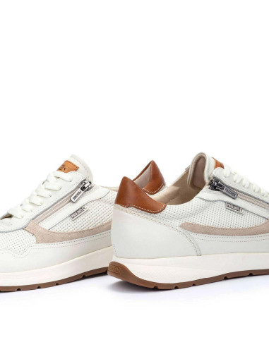 Deportivo piel cremallera - PIKOLINOS M2B-6263C3 - blanco