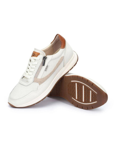 Deportivo piel cremallera - PIKOLINOS M2B-6263C3 - blanco