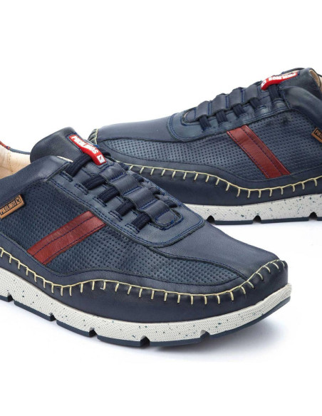 Deportivo piel elasticos - PIKOLINOS M4U-6046C1 - azul