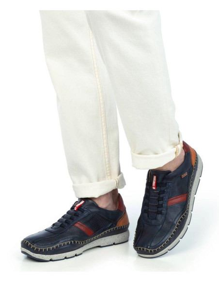 Deportivo piel elasticos - PIKOLINOS M4U-6046C1 - azul