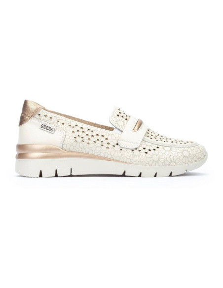 Mocasín deportivo en piel - PIKOLINOS W4R-6518C1- nata