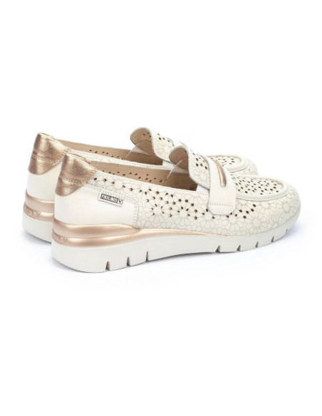 Mocasín deportivo en piel - PIKOLINOS W4R-6518C1- nata