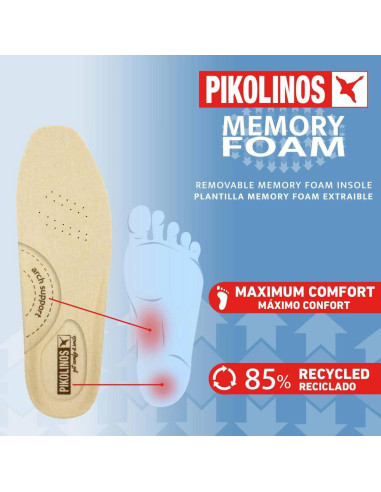 Mocasín deportivo en piel - PIKOLINOS W4R-6518C1- nata