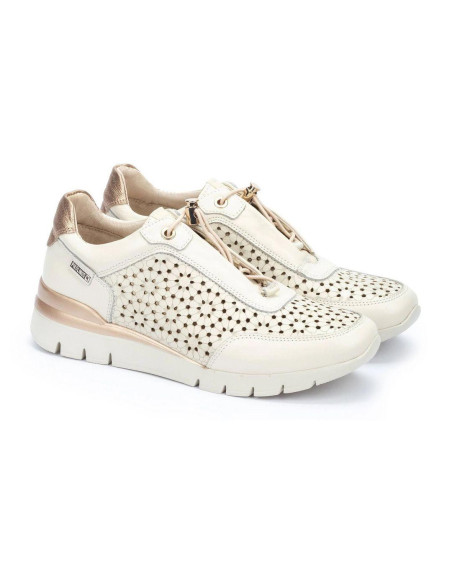 deportivo piel cierre elástico - PIKOLINOS W4R-6584 - nata