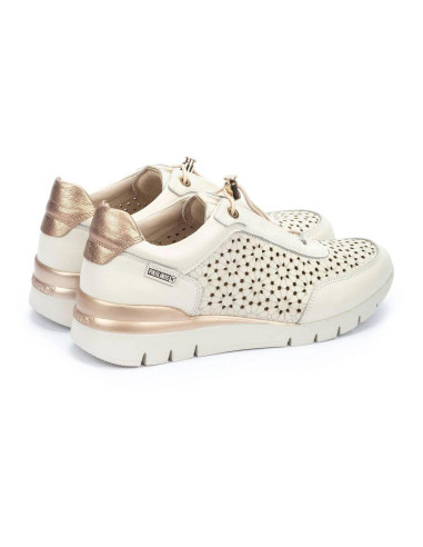 deportivo piel cierre elástico - PIKOLINOS W4R-6584 - nata