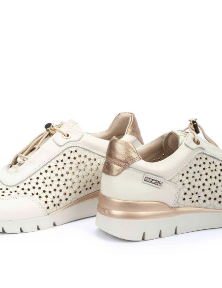 deportivo piel cierre elástico - PIKOLINOS W4R-6584 - nata