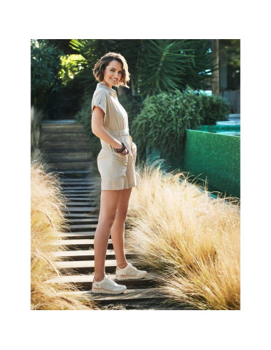 deportivo piel cierre elástico - PIKOLINOS W4R-6584 - nata