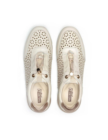 deportivo piel cierre elástico - PIKOLINOS W4R-6584 - nata