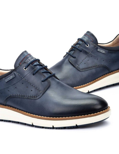 Zapato piel cordón - PIKOLINOS M1A-4276C1- marino