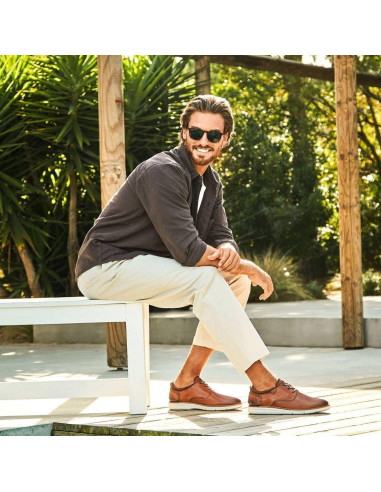 Zapato piel cordón - PIKOLINOS M1A-4276C1- marino