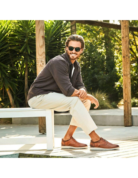 Zapato piel cordón - PIKOLINOS M1A-4276C1- marino
