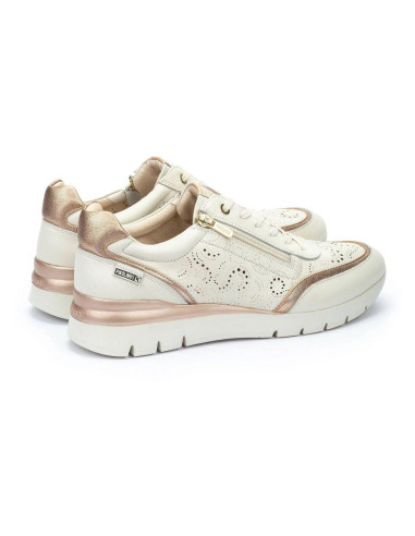 Deportivos cremallera piel - PIKOLINOS W4R-6622C1 - nata