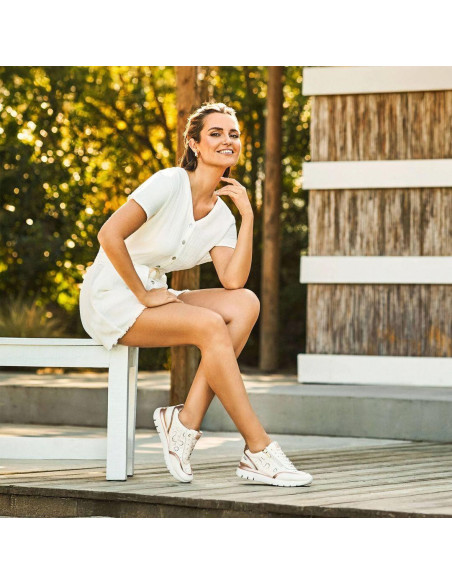 Deportivos cremallera piel - PIKOLINOS W4R-6622C1 - nata