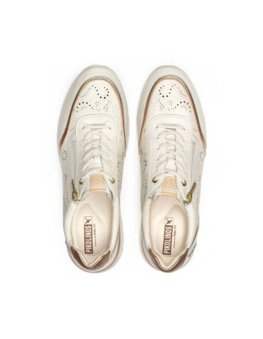 Deportivos cremallera piel - PIKOLINOS W4R-6622C1 - nata