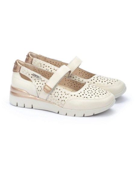 Mercedes pìel tira de velcro - PIKOLINOS W4R-6989C1- nata