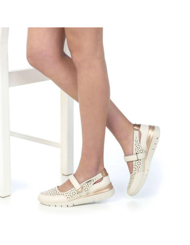 Mercedes pìel tira de velcro - PIKOLINOS W4R-6989C1- nata