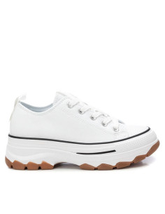 Zapatilla lona de mujer doble piso goma - REFRESH 172477 - blanco