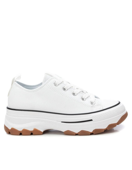 Zapatilla lona de mujer doble piso goma - REFRESH 172477 - blanco