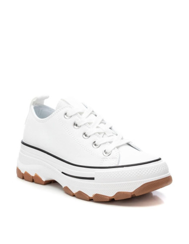 Zapatilla lona de mujer doble piso goma - REFRESH 172477 - blanco