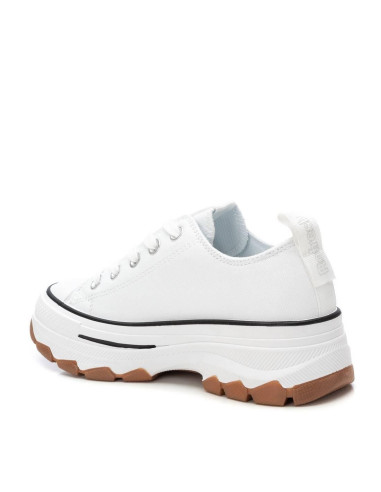 Zapatilla lona de mujer doble piso goma - REFRESH 172477 - blanco