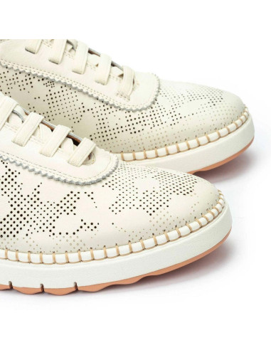 Deportivo piel elasticos - PIKOLINOS W0C-6621C1 - nata