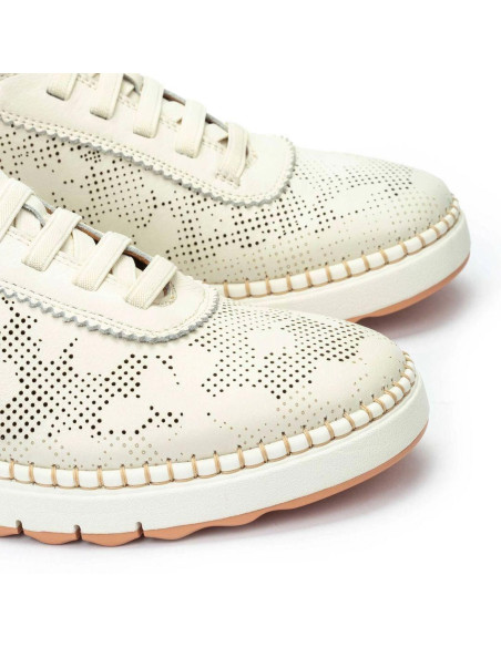 Deportivo piel elasticos - PIKOLINOS W0C-6621C1 - nata