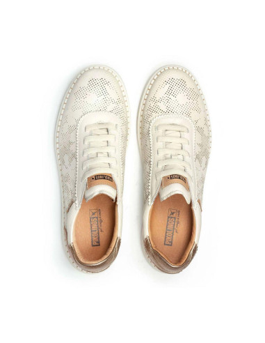 Deportivo piel elasticos - PIKOLINOS W0C-6621C1 - nata