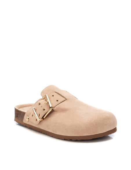 Zueco señora de antelina correa ajustable con hebilla - REFRESH 172538 - beig