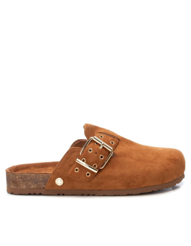 Zueco señora de antelina correa ajustable con hebilla - REFRESH 172538 - camel