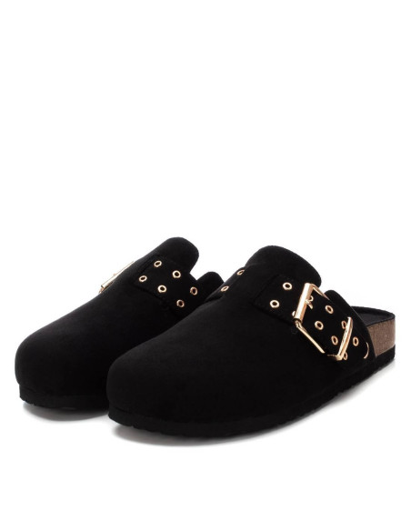 Zueco señora de antelina correa ajustable con hebilla - REFRESH 172543 - negro