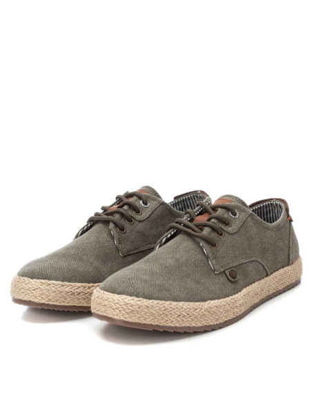 Zapatilla hombre lona cordón - REFRESH 171721 - kaki
