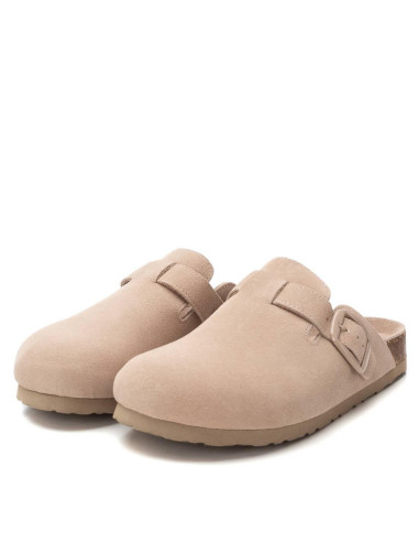 Zueco bio de mujer fabricado en serraje con hebilla - REFRESH 172870 -  hielo