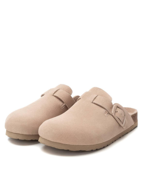 Zueco bio de mujer fabricado en serraje con hebilla - REFRESH 172870 -  hielo