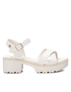 Sandalia mujer cruzada plataforma - REFRESH 79281 - hielo