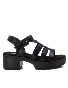 Sandalia de mujer, cangrejera con cierre hebilla - REFRESH 172712 - negro