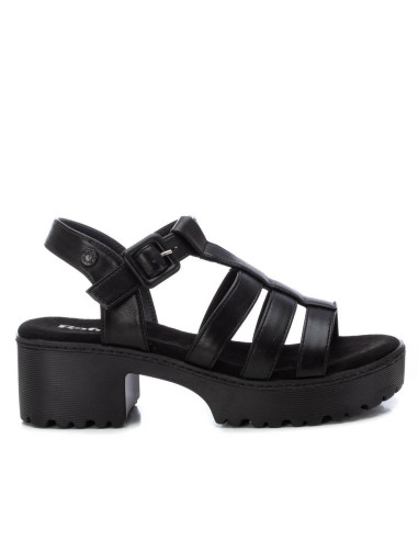 Sandalia de mujer, cangrejera con cierre hebilla - REFRESH 172712 - negro