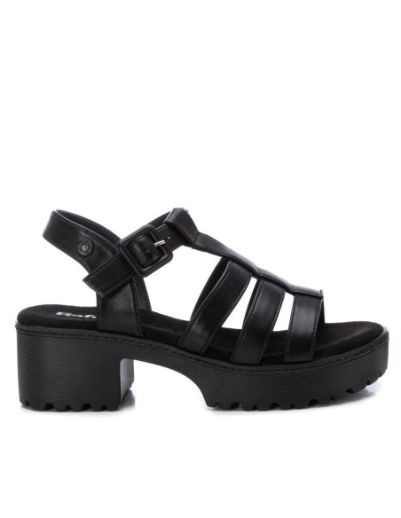 Sandalia de mujer, cangrejera con cierre hebilla - REFRESH 172712 - negro