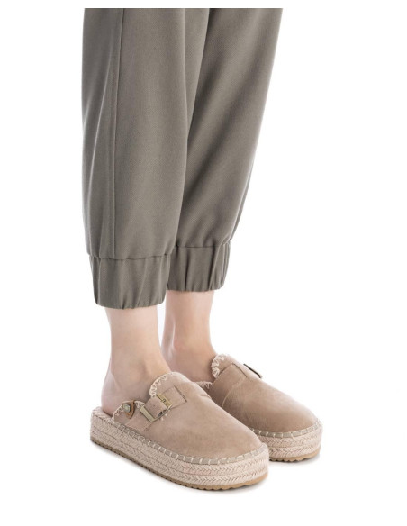 Zueco señora de antelina correa ajustable con hebilla - REFRESH 172543 - beig