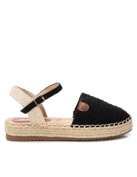 Valenciana yute plana en rafia -  REFRESH 172731 - negro