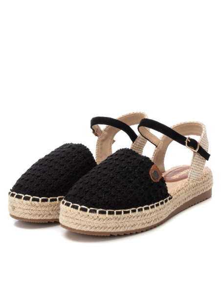 Valenciana yute plana en rafia -  REFRESH 172731 - negro