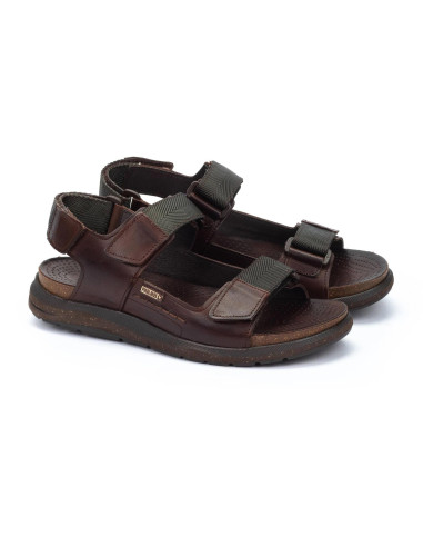 Sandalia plana piel velcro - PIKOLINOS M0B-0122 - olmo