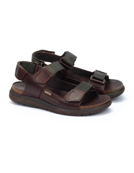 Sandalia plana piel velcro - PIKOLINOS M0B-0122 - olmo